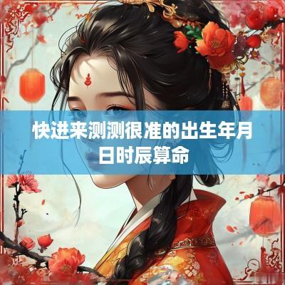 快进来测测很准的出生年月日时辰算命