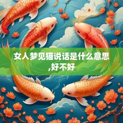 女人梦见猫说话是什么意思,好不好