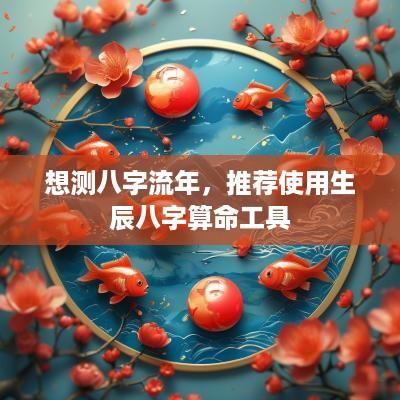 想测八字流年，推荐使用生辰八字算命工具