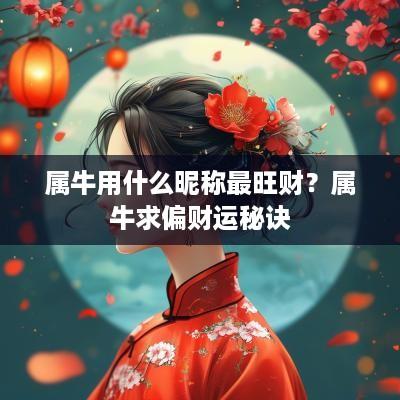 属牛用什么昵称最旺财？属牛求偏财运秘诀