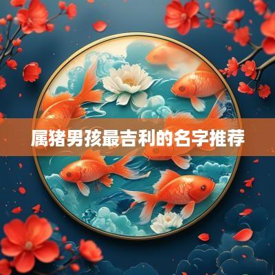 属猪男孩最吉利的名字推荐