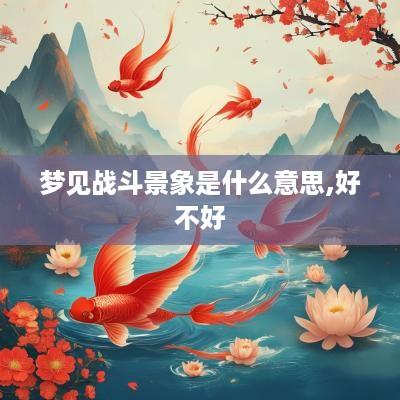 梦见战斗景象是什么意思,好不好
