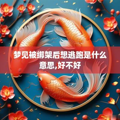 梦见被绑架后想逃跑是什么意思,好不好
