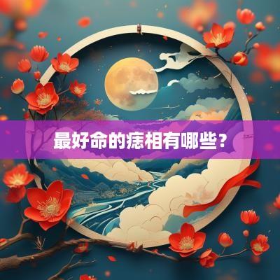 最好命的痣相有哪些？