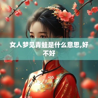 女人梦见青蛙是什么意思,好不好