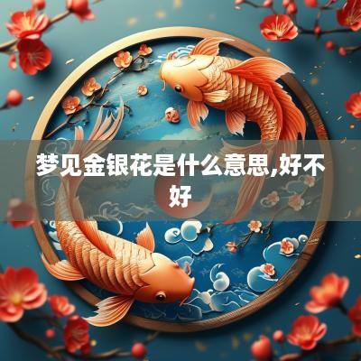 梦见金银花是什么意思,好不好