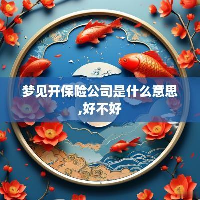 梦见开保险公司是什么意思,好不好