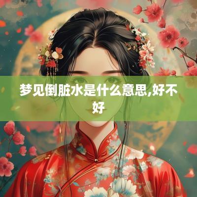 梦见倒脏水是什么意思,好不好