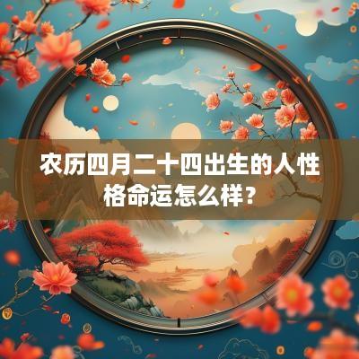 农历四月二十四出生的人性格命运怎么样？
