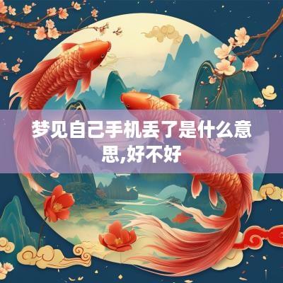 梦见自己手机丢了是什么意思,好不好