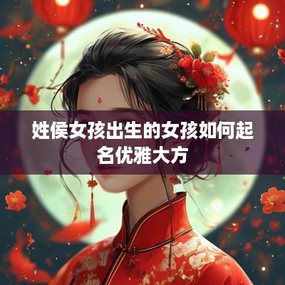 姓侯女孩出生的女孩如何起名优雅大方