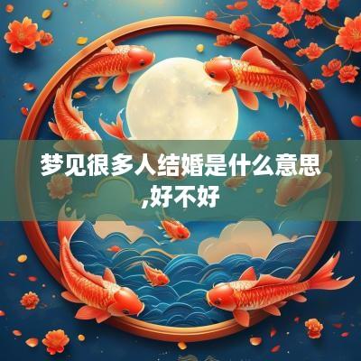 梦见很多人结婚是什么意思,好不好