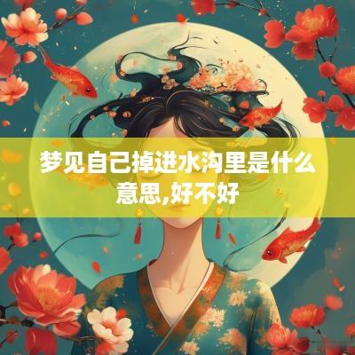 梦见自己掉进水沟里是什么意思,好不好
