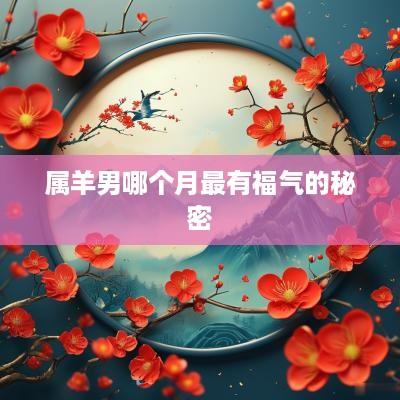 属羊男哪个月最有福气的秘密