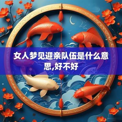 女人梦见迎亲队伍是什么意思,好不好