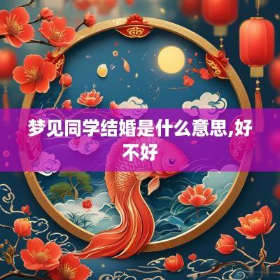 梦见同学结婚是什么意思,好不好