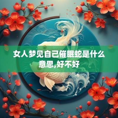 女人梦见自己催眠蛇是什么意思,好不好