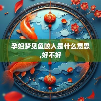 孕妇梦见鱼咬人是什么意思,好不好