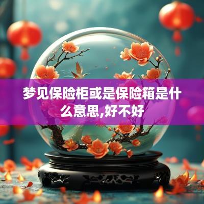 梦见保险柜或是保险箱是什么意思,好不好