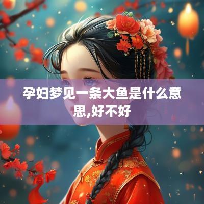 孕妇梦见一条大鱼是什么意思,好不好