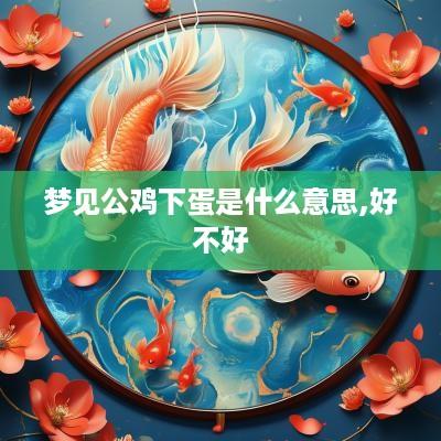 梦见公鸡下蛋是什么意思,好不好