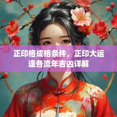 正印格成格条件，正印大运逢各流年吉凶详解