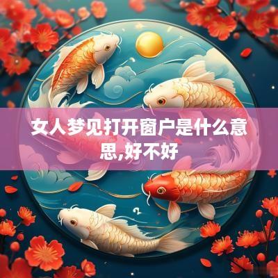 女人梦见打开窗户是什么意思,好不好