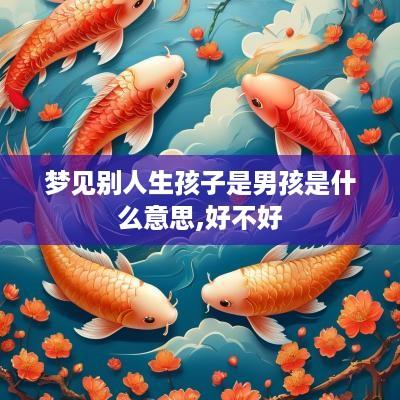 梦见别人生孩子是男孩是什么意思,好不好