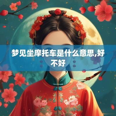 梦见坐摩托车是什么意思,好不好