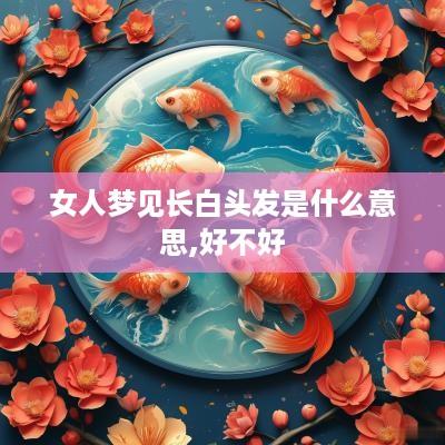 女人梦见长白头发是什么意思,好不好