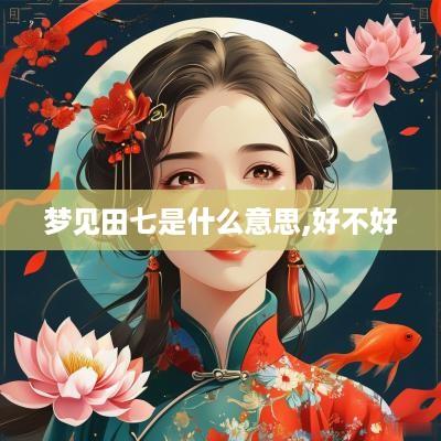梦见田七是什么意思,好不好