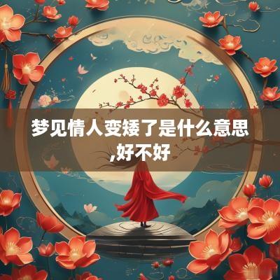 梦见情人变矮了是什么意思,好不好