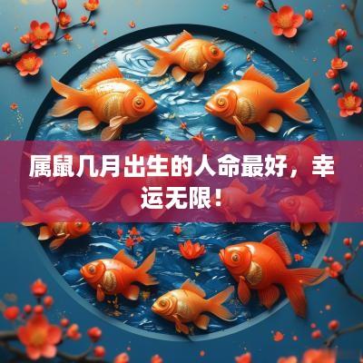 属鼠几月出生的人命最好，幸运无限！
