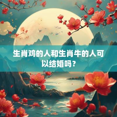 生肖鸡的人和生肖牛的人可以结婚吗？