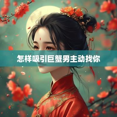 怎样吸引巨蟹男主动找你