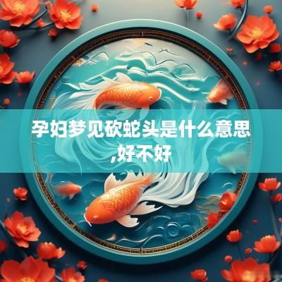 孕妇梦见砍蛇头是什么意思,好不好