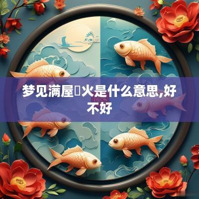 梦见满屋祡火是什么意思,好不好