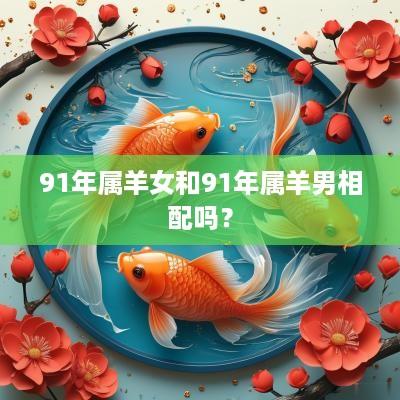 91年属羊女和91年属羊男相配吗？