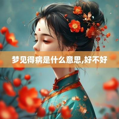 梦见得病是什么意思,好不好