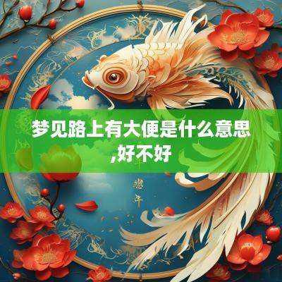 梦见路上有大便是什么意思,好不好