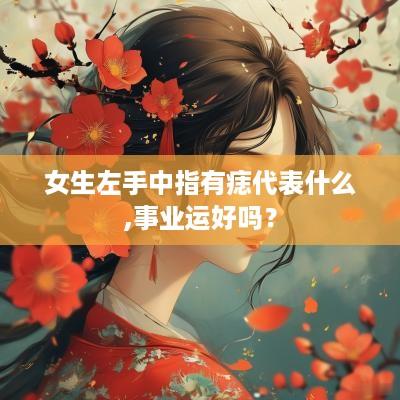 女生左手中指有痣代表什么,事业运好吗？