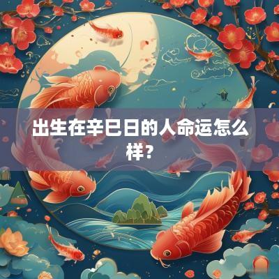出生在辛巳日的人命运怎么样？