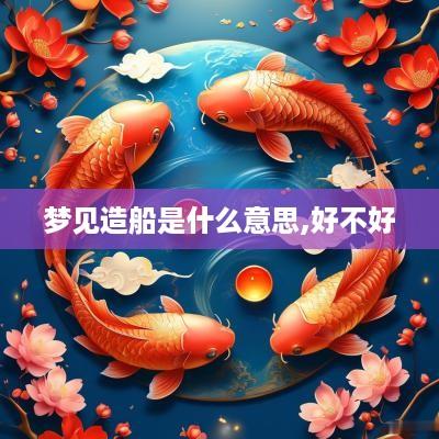 梦见造船是什么意思,好不好
