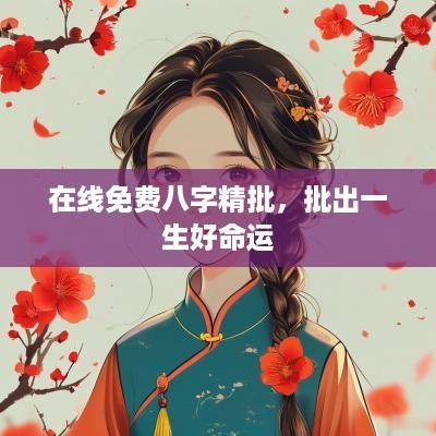 在线免费八字精批，批出一生好命运