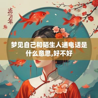 梦见自己和陌生人通电话是什么意思,好不好