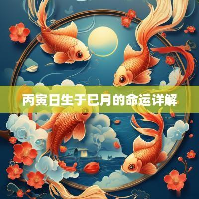 丙寅日生于巳月的命运详解