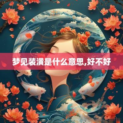梦见装潢是什么意思,好不好