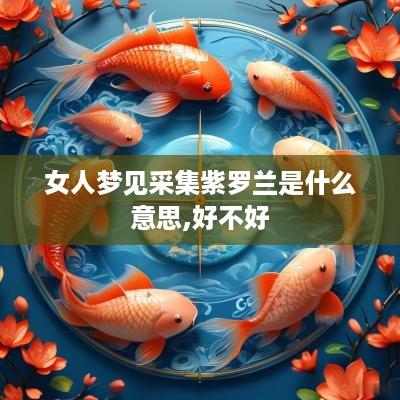 女人梦见采集紫罗兰是什么意思,好不好