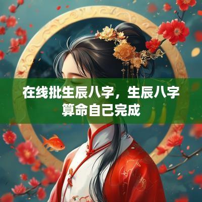 在线批生辰八字，生辰八字算命自己完成