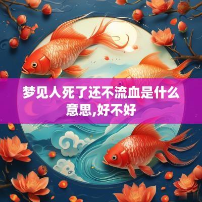 梦见人死了还不流血是什么意思,好不好